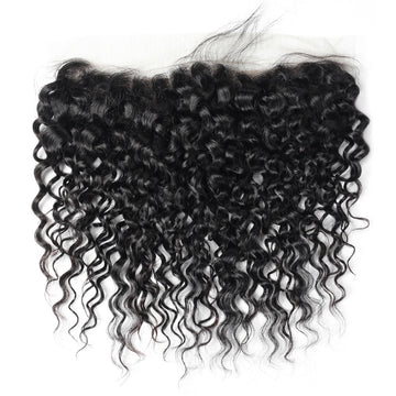 Virgin Brazilian Remy Curly 13” x 4” HD Transparent Lace Frontal
