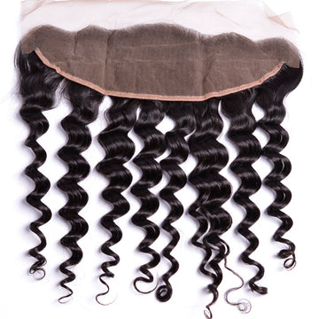 Virgin Brazilian Remy Curly 13” x 4” Lace Frontal
