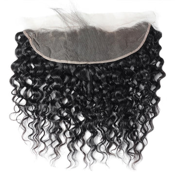 Virgin Brazilian Remy Curly 13” x 4” HD Transparent Lace Frontal