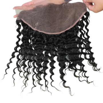 Virgin Brazilian Remy Curly 13"X6" Lace Frontal - Lace Xclusive Virgin Hair