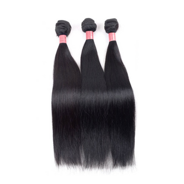 Triple Threat Virgin Brazilian Remy Natural Straight Hair (3 Bundles)