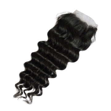 Virgin Brazilian Remy Curly 4” x 4” Lace Closure