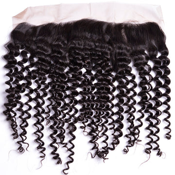 Virgin Mongolian Remy Curly Lace Frontal
