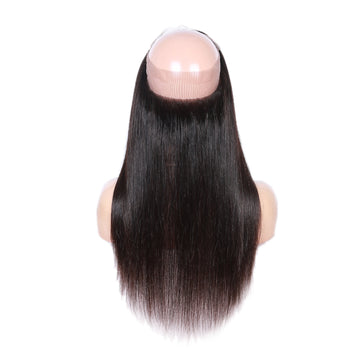 Virgin Brazilian Remy Straight 360 Lace Frontal