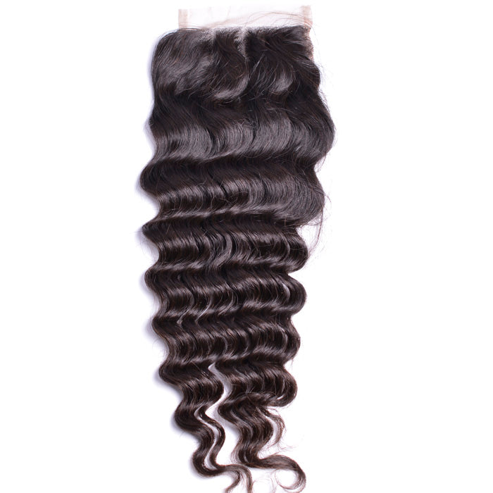 Virgin Malaysian Remy Curly 4” x 4” Lace Closure