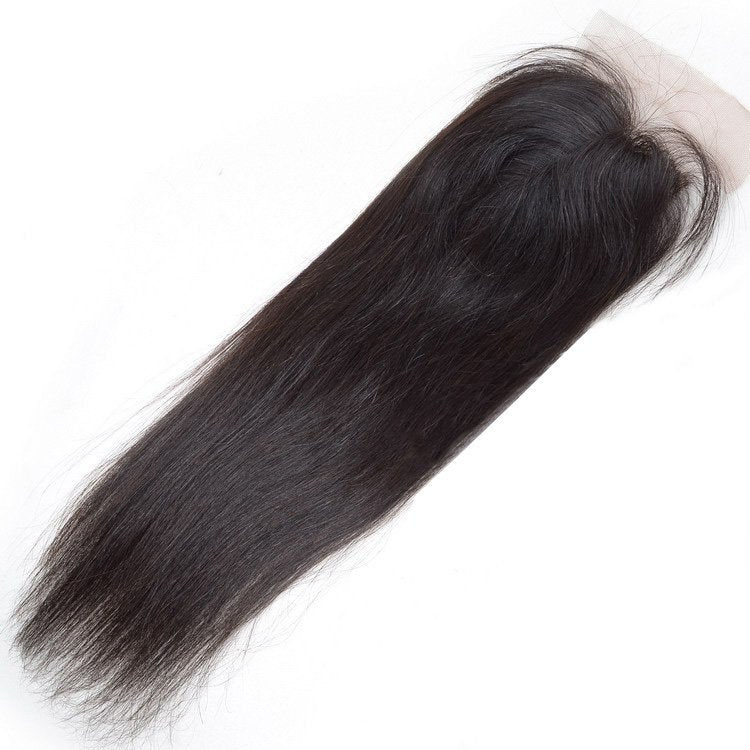 Virgin Indian Remy Straight 4” x 4” Lace Closure