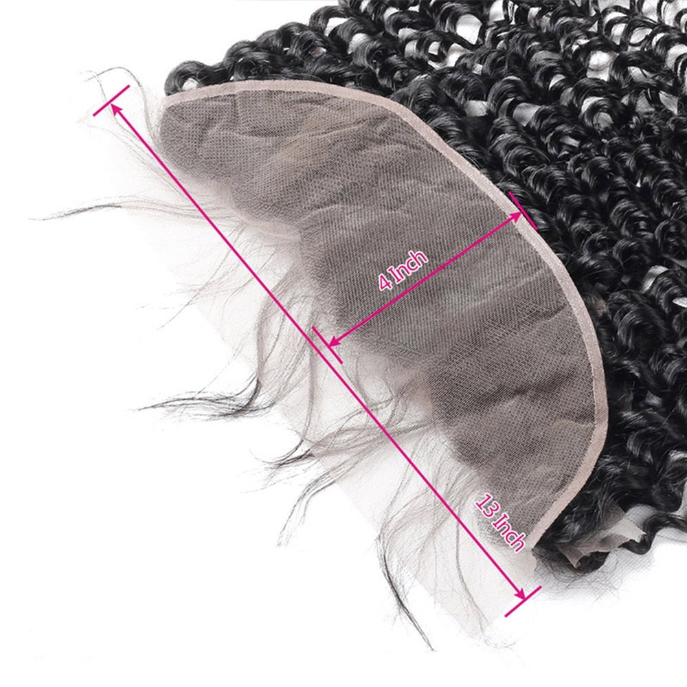 Virgin Brazilian Remy Curly 13” x 4” HD Lace Frontal | Lace Xclusive®