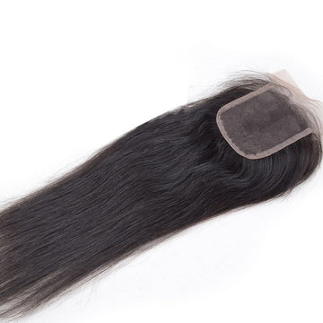 Virgin Indian Remy Straight 4” x 4” Lace Closure