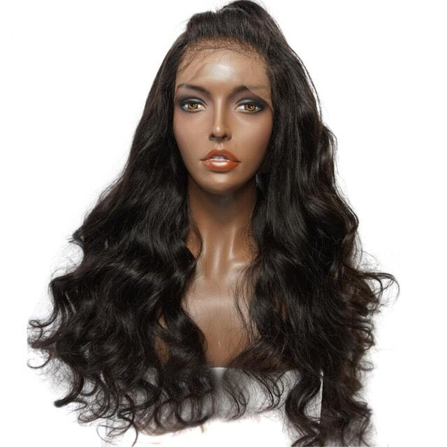 Genevieve Virgin Brazilian Natural Wave Custom Lace Front Wig