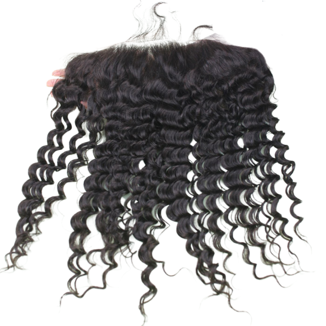Virgin Brazilian Remy Curly 13"X6" Lace Frontal - Lace Xclusive Virgin Hair