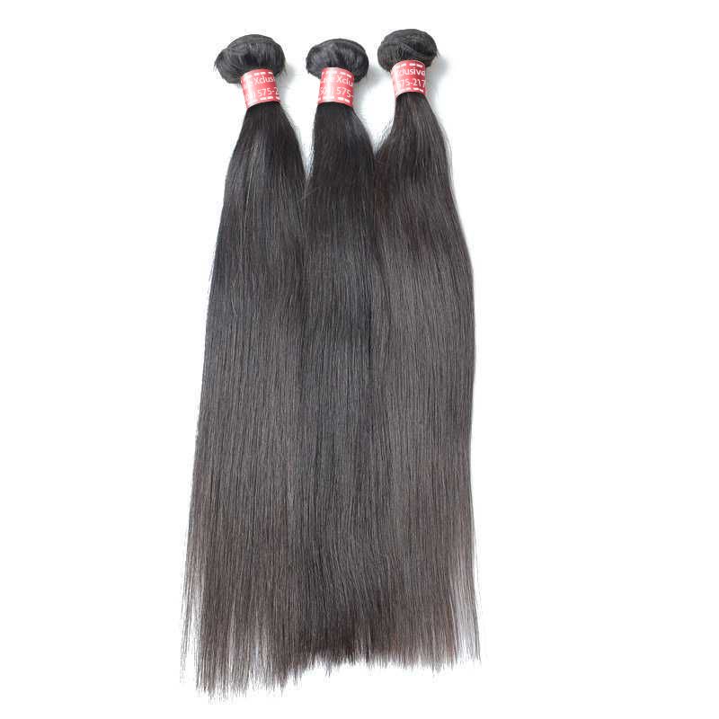 Triple Threat Virgin Peruvian Remy Straight Hair (3 Bundles) - Lace Xclusive Virgin Hair