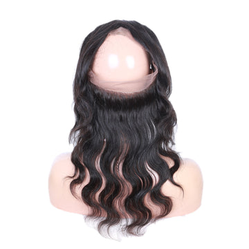 Virgin Brazilian Remy Natural Wave 360 Lace Frontal
