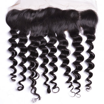 Virgin Brazilian Remy Curly 13” x 4” Lace Frontal