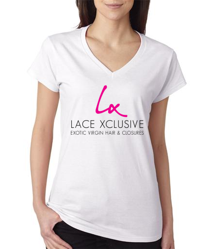 Lace Xclusive V-Neck Tee