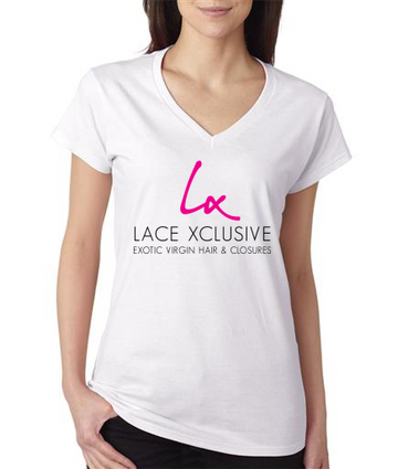 Lace Xclusive V-Neck Tee